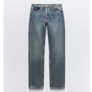 Zara women's low waist Classic Blue Jeans
